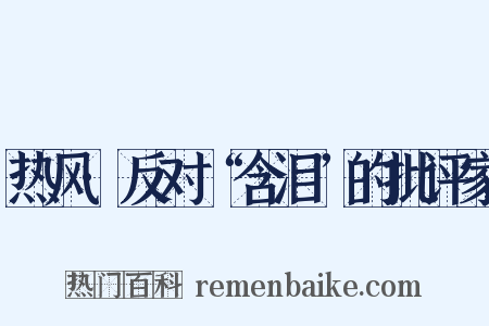 热风·反对“含泪”的批评家是什么意思的图片